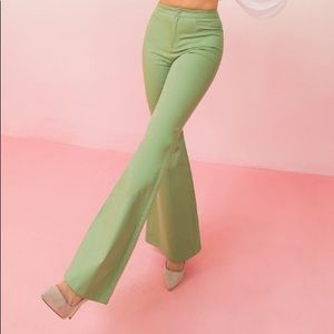 Twill Bell Bottom Pants